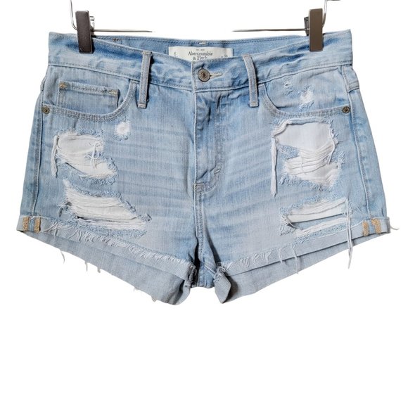 Abercrombie & Fitch Pants - Abercrombie & Fitch Distressed Cutoff Denim Jean Shorts